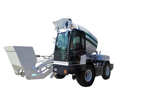 self loading concrete mixer